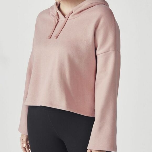 Fabletics Tops Blush Charlee Cropped Pullover Hoodie - Picture 2 of 16